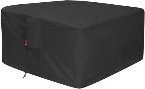 32" Premium Square Patio Fire Pit Table Cover, 32”L x 32”W x 24”H, Waterproof 600D Heavy Duty Fire Pit Cover