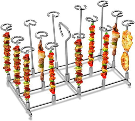 Skewer Stand Air Fryer Grill Rack Accessories, Vertical Holder