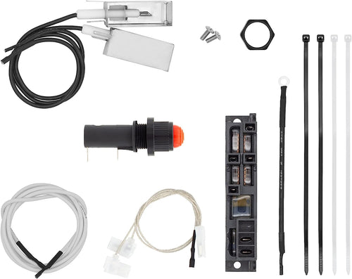 42322 Grill Igniter Kit for Weber Summit Silver B 4 Burner Gas Grills, Set with Module, Wires, Output Spark Generator, Push Button, Mounting Screws