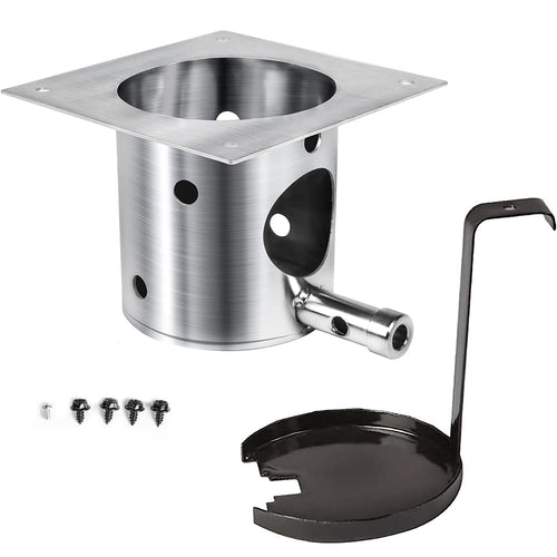 Fire Burn Pot for Traeger Ironwood 885 TFB89BLE Pellet Grill, SUS 304 Stainless Steel, with Ash Remover and Screws FAB310