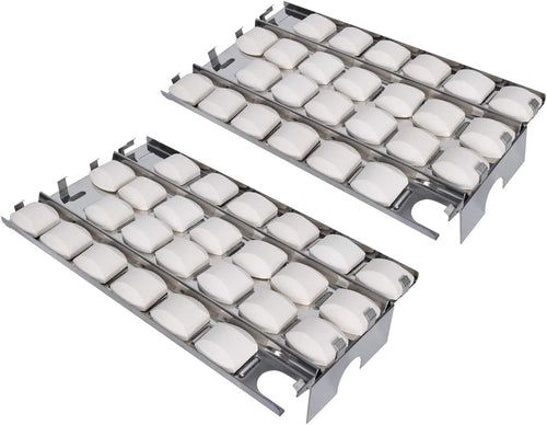 Heat Plates Kit for Lynx CS30, L27, L30, L30PSP, L30APSFR, L36, L42, L54, LBQ27FR Gas Grills, 50Pcs Ceramic Briquettes + Briquette Trays Kit