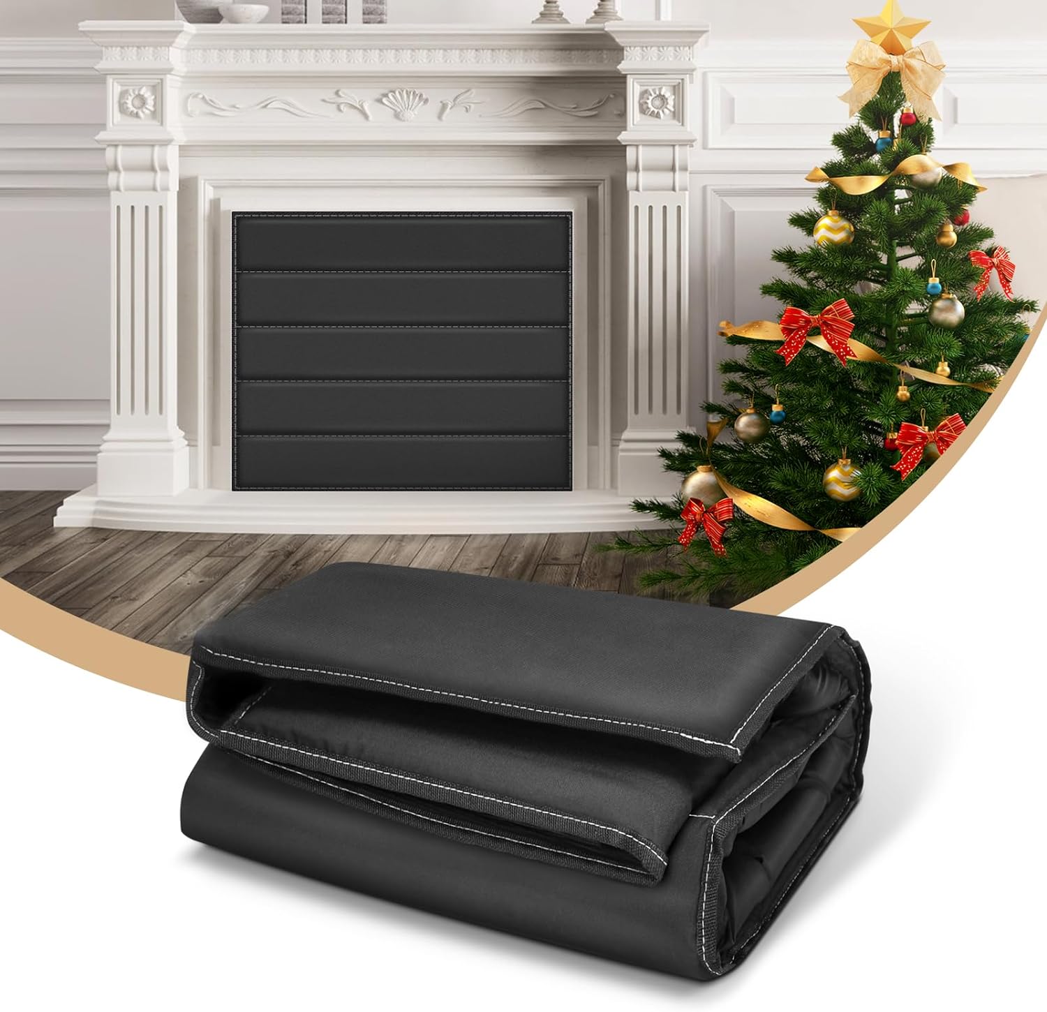Fireplace Blocker Blanket, Fireplace Draft Stopper Save Energy/Fire Place  Cover