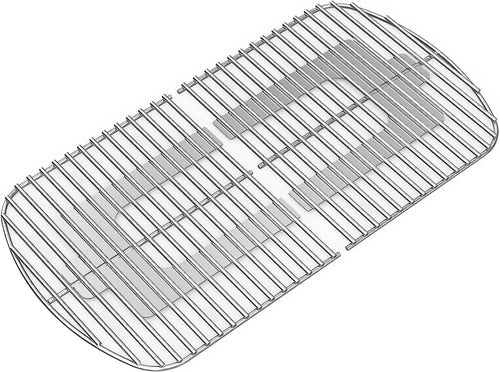 2 Pcs Stainless Steel Cooking Grates for Weber Traveler Portable Gas Grills, Replacement Parts for Weber 9010001 9020001 9030001, 9013001
