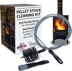 Wood Stove Pipe Fireplace Fan with Magnetic Thermometer, 6 Blades