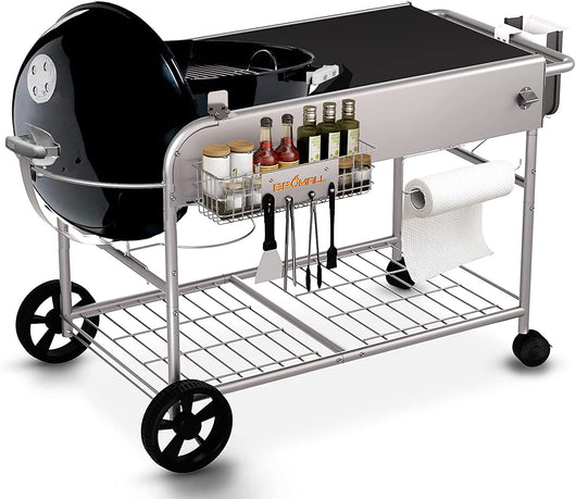 Grill Table Stand Cart for Weber 22 and 18“ Original Kettle, Performe –  GrillPartsReplacement - Online BBQ Parts Retailer