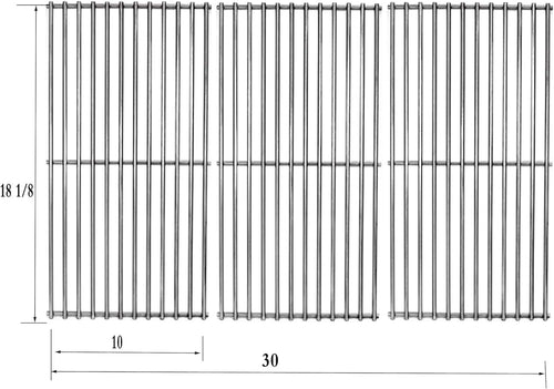 Cooking Grid Grates for Cuisinart 85-3060-6, 85-3061-4, 85-3086-6, 85-3087-4, Ceramic 900, G61801, G61802, G61803, G61804, Infrared Pro 900 Grills