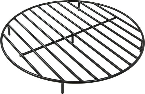 30-Inch Round Heavy-Duty Steel Fire Pit Grate Camping Cooking Grate for Outdoor Campfire, Backyard, Patio, Garden, Picnics Uses