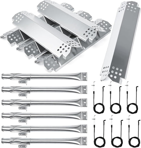 Replacement Parts Kit for Nexgrill 6 Burner 720-0898, 720-0898A, 730-0898, 730-0898A Grills, Stainless Steel Burners and Heat Plates