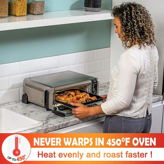 13 × 13 Nonstick Baking Sheet, Replacement Baking Pan for Ninja SP100,  SP101, SP1001C, SP201 Foodi Air Fry Oven, Baking Tray for Ninja Foodi  8-in-1 Air Fry Oven - Yahoo Shopping
