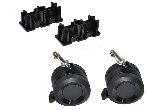 67067 and 67066 Wheels Locking Caster & Inserts Kit for Weber Genesis II Series Gas Grills