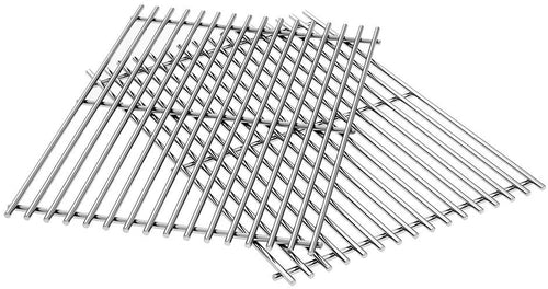 17.3'' Grill Grates for Weber Genesis Platinum B/Platinum C (2005) Models, SUS 304 Stainless Steel Grill Replacement Parts 7639
