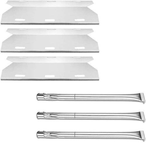 Charmglow 720-0230, 730-0230, 720-0036 etc Gas Grill Parts Kit, BBQ Burners, Heat Plates Set