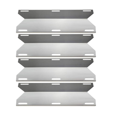Grill Heat Plates fits Jenn-Air 720-0094, 720-0099, 720-0100, 720-0138, 720-0141 3 4 Burner Grills, 4 Pcs Parts 17 3/4'' x 6 3/8''