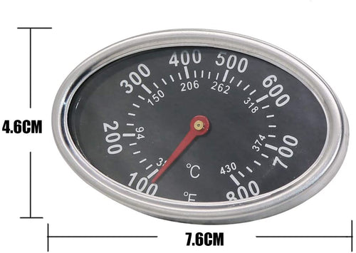 Temperature Gauge Heat Indicator Thermometer for Napoleon BIM730, M605RSBI, M730, M730RSBI, U405RSB, CSS610RSB, P450PK2, P450NK2 Gas Grills