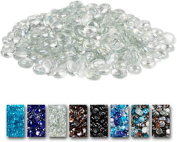 10 LBS 1/2'' Fire Glass Beads White Blue Copper Reflective