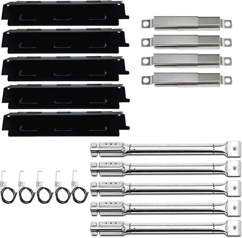 Kenmore D02M90220 Grill Replacement Parts Kit, Burners + Heat Plates + Crossover Tubes + Ignitors Set