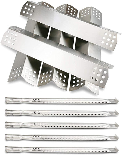 Repair Parts Kit For Nexgrill 720-0896, 730-0896 Evolution Infrared Plus 5 Burner Gas Grill, Burners and Heat Plates Set