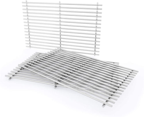 Grill Grates for Nexgrill 720-0896B, 720-0896, 720-0898 etc 6 Burner Gas Grills, 17 x 33'' Grates Replacement Parts