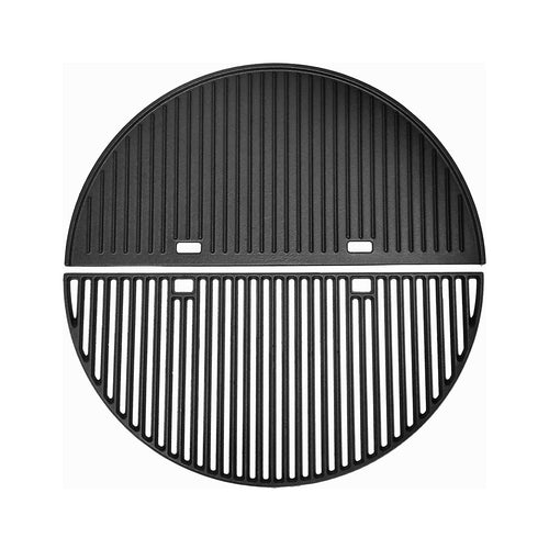 24 Inch Half Moon Cast Iron Grate & Griddle Combo for Weber Summit Charcoal Grill