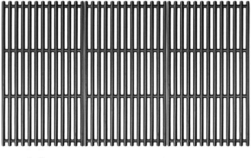 Grill Grates 3 Pcs for Lowe's for 606682 639322, 17" x 28-1/2", Cast Iron Grill Replacement Parts