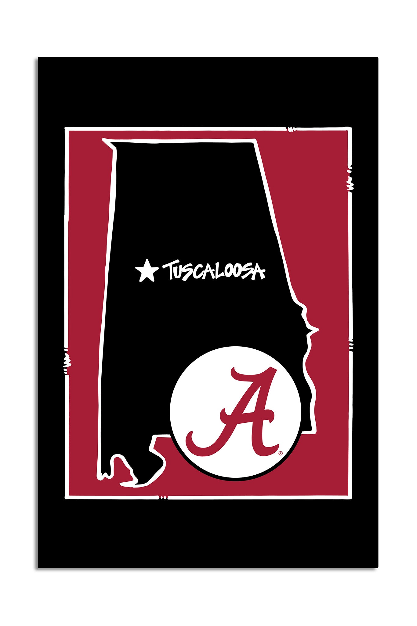 University Of Alabama State Logo Garden Flag Zokee
