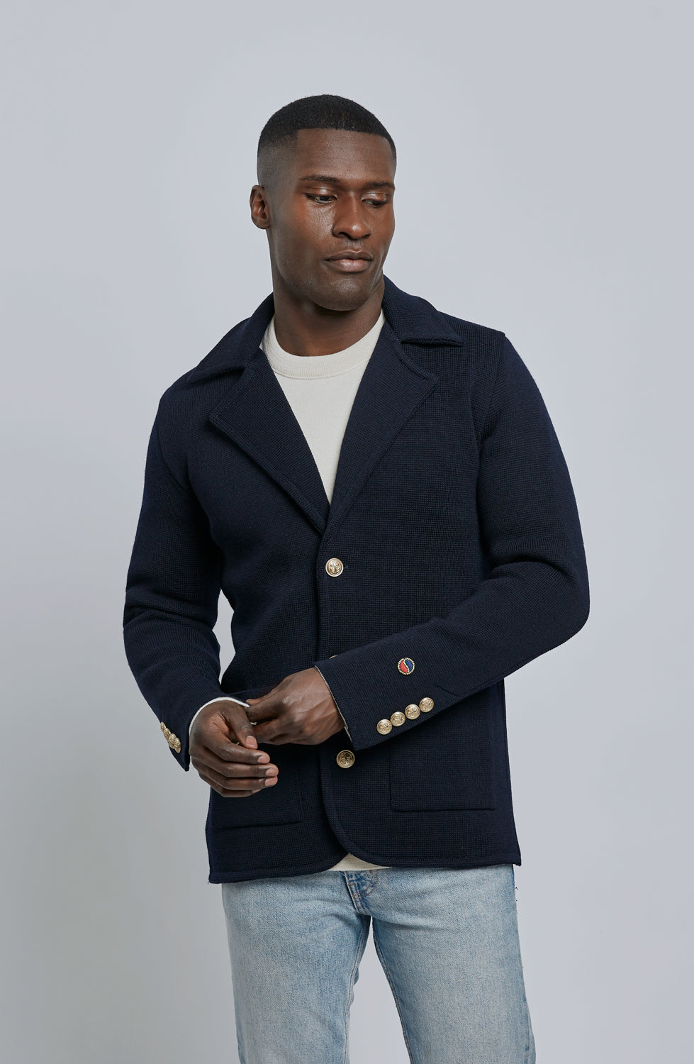 David Jacket - Men's Knitted Blazer 