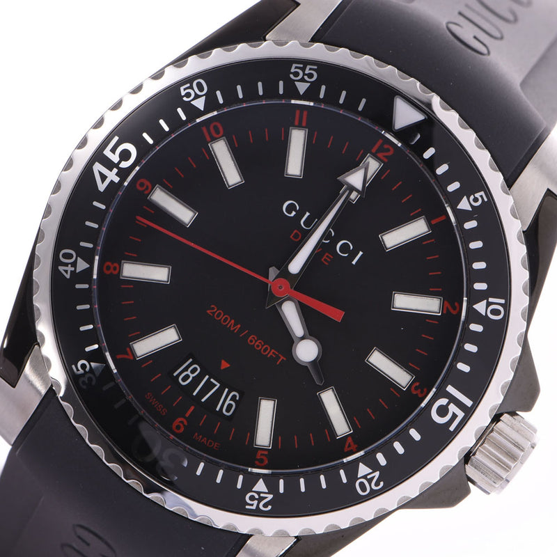 新版 グッチ メンズ腕時計ブラック 20ATM 136.3 ダイブウオッチ S2526