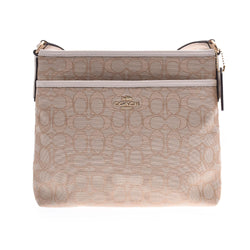 coach beige shoulder bag