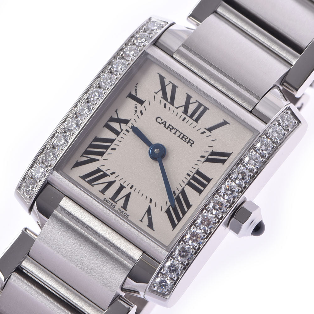 カルティエタンク フランセーズSM ベゼルダイヤ レディース 腕時計 W4TA0008 CARTIER 中古 – 銀蔵オンライン