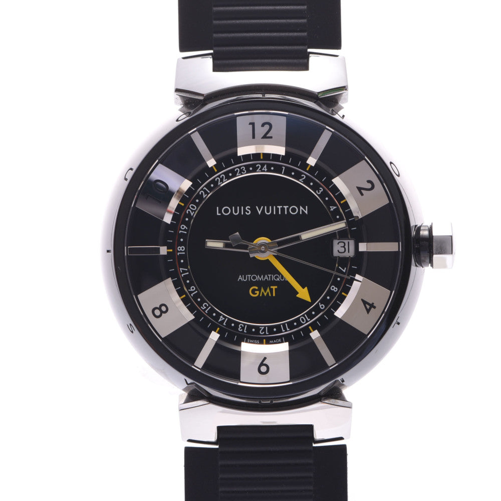 ルイヴィトンタンブール インブラックGMT メンズ 腕時計 Q113K LOUIS VUITTON 中古 – 銀蔵オンライン