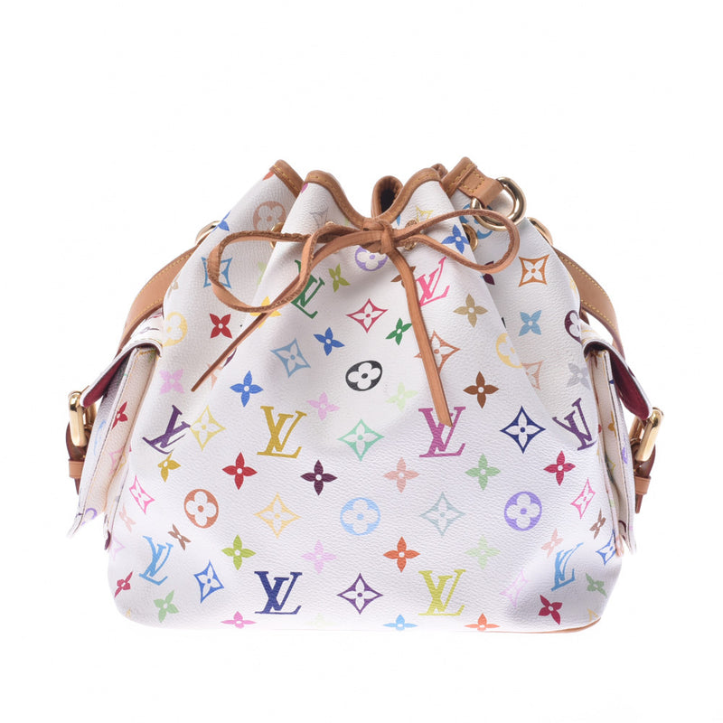 ルイヴィトンプチノエ ブロン 白 レディース モノグラムマルチカラー ショルダーバッグ M Louis Vuitton 中古 銀蔵オンライン