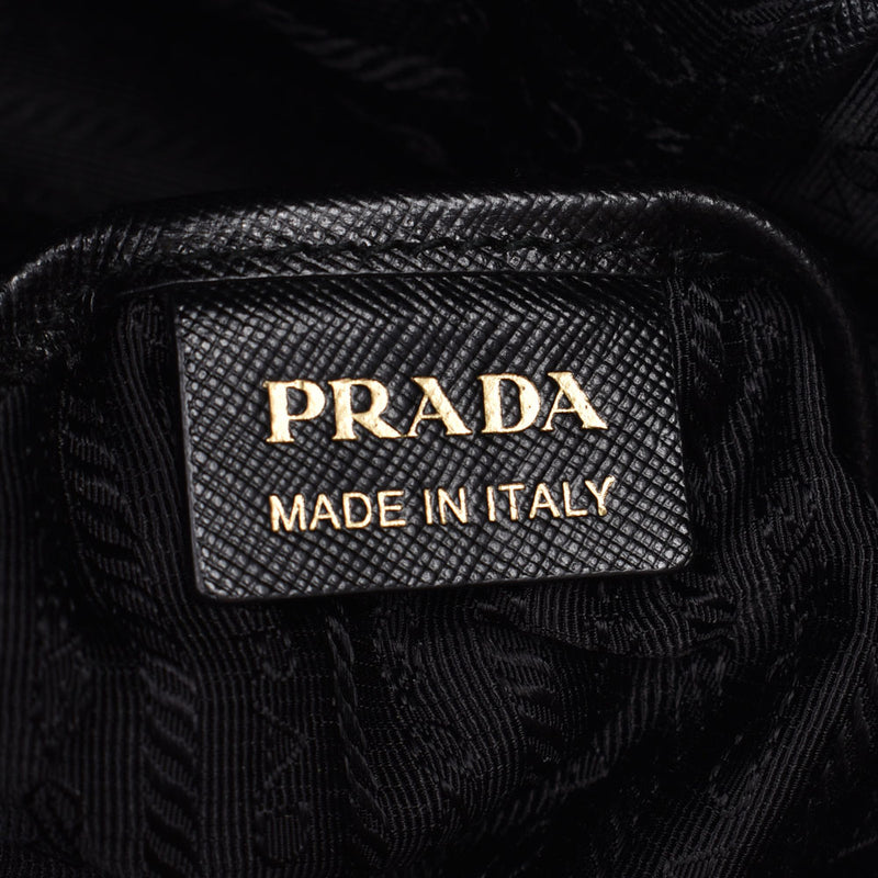 プラダフラワーモチーフ 2WAYバッグ 黒 レディース トートバッグ PRADA