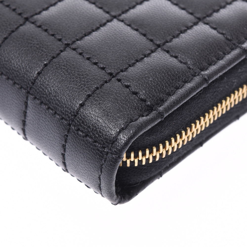 Celine Round Zipper Wallet Quilting Black Women's Wallet CELINE – 銀蔵オンライン