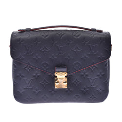 Louis Vuitton Monogram Empreinte Marine Rouge Pochette Metis. Made in  France. Date code: AR1169.