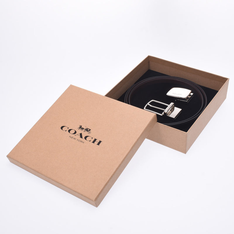 Coach Gift BOX with BOX Reversible Outlet Tea / Black Silver Fitting Unisex  Leather Belt F65185 COACH – 銀蔵オンライン
