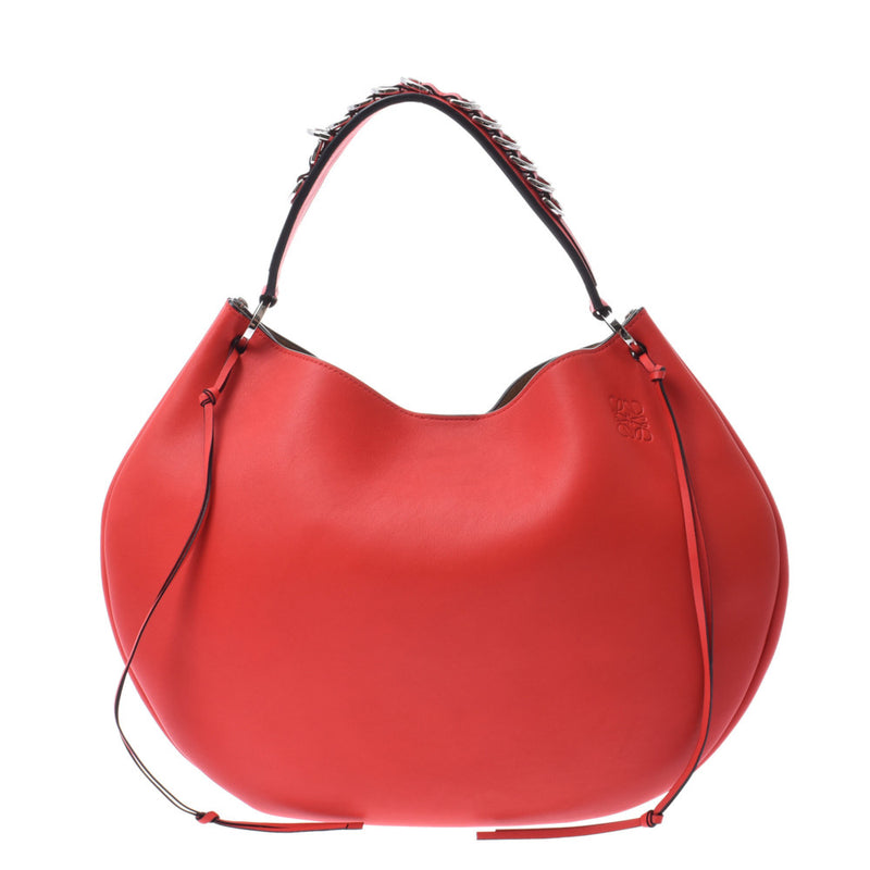 Loewe Boitune Hobbeau Bag Red Women 3WAY Bag Loewe Used – 銀蔵