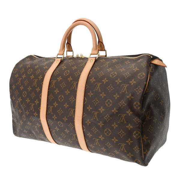 Louis Vuitton Keepol 50 14137 Brown Unisex Dami Cambus Boston Bag 
