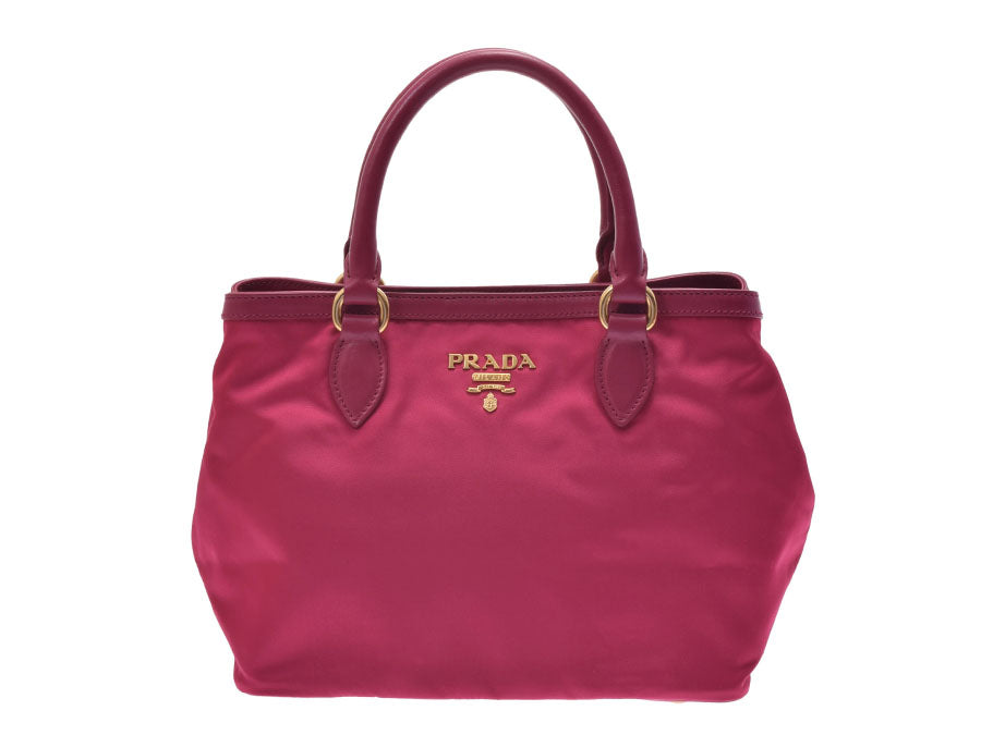 Prada 2WAY Handbag Pink System 1BA172 Ladies Nylon Leather Unused Beautiful  Prada Strap Gala Used Ginzo – 銀蔵オンライン