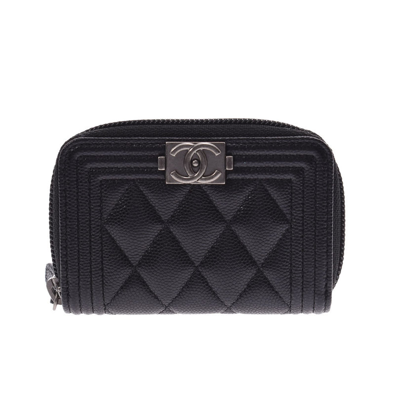 CHANEL◇コインケース/-/BLK/レディース