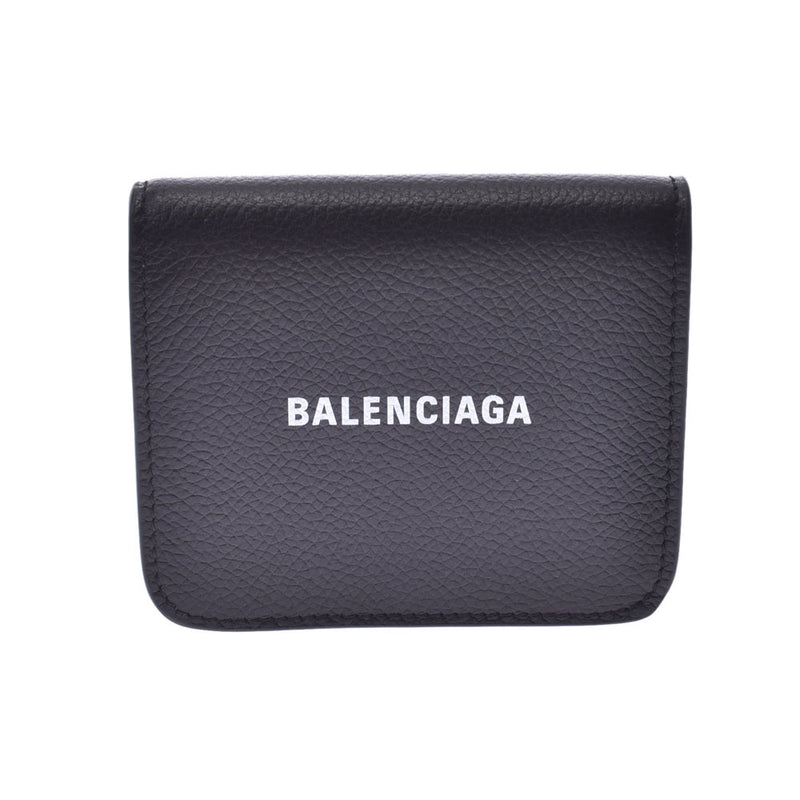 ブラック BALENCIAGA 二つ折り財布/コンパクトウォレット nHl0F