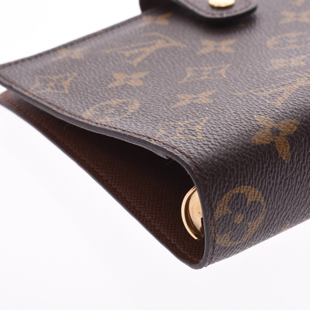 Louis Vuitton Agenda MM 14145 Brown Unisex Monogram Canvas Notebook