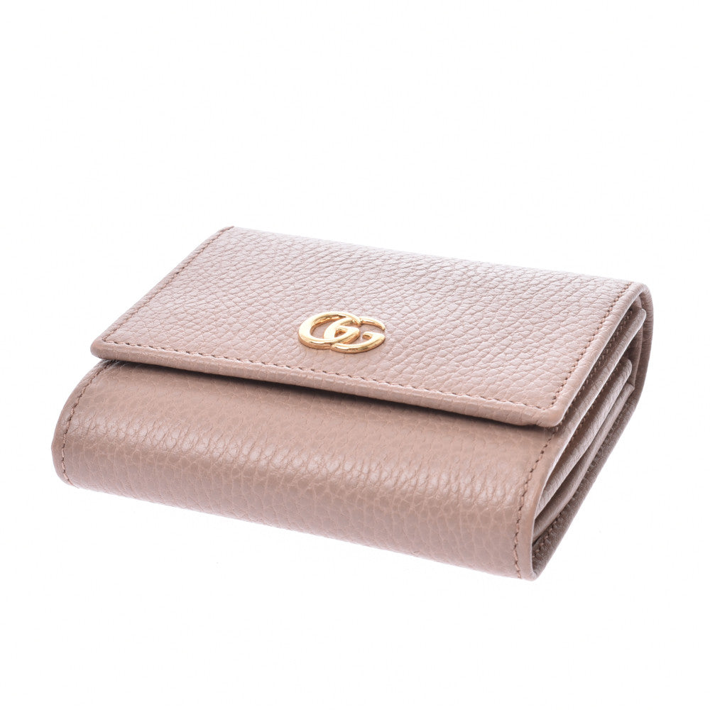 Gucci - 【中古】Gucci グッチ GGマーモント レザー 二つ折り