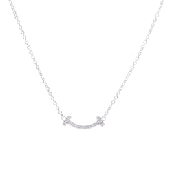 ティファニーtスマイルミニネックレス ダイヤ レディース ネックレス Tiffany Co 中古 銀蔵オンライン
