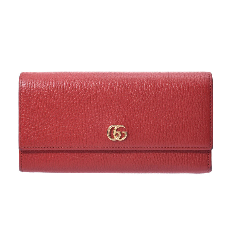 GUCCI GGマーモント 財布 赤-