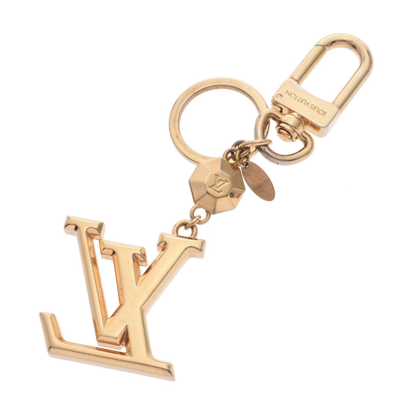 ルイヴィトンポルトクレ LV ファセット キーリング ゴールド金具 ユニ