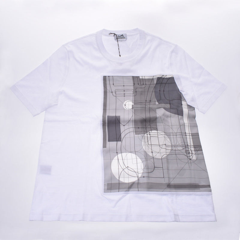 エルメスメンズtシャツ 白 グレー メンズ 半袖シャツ Hermes 銀蔵オンライン
