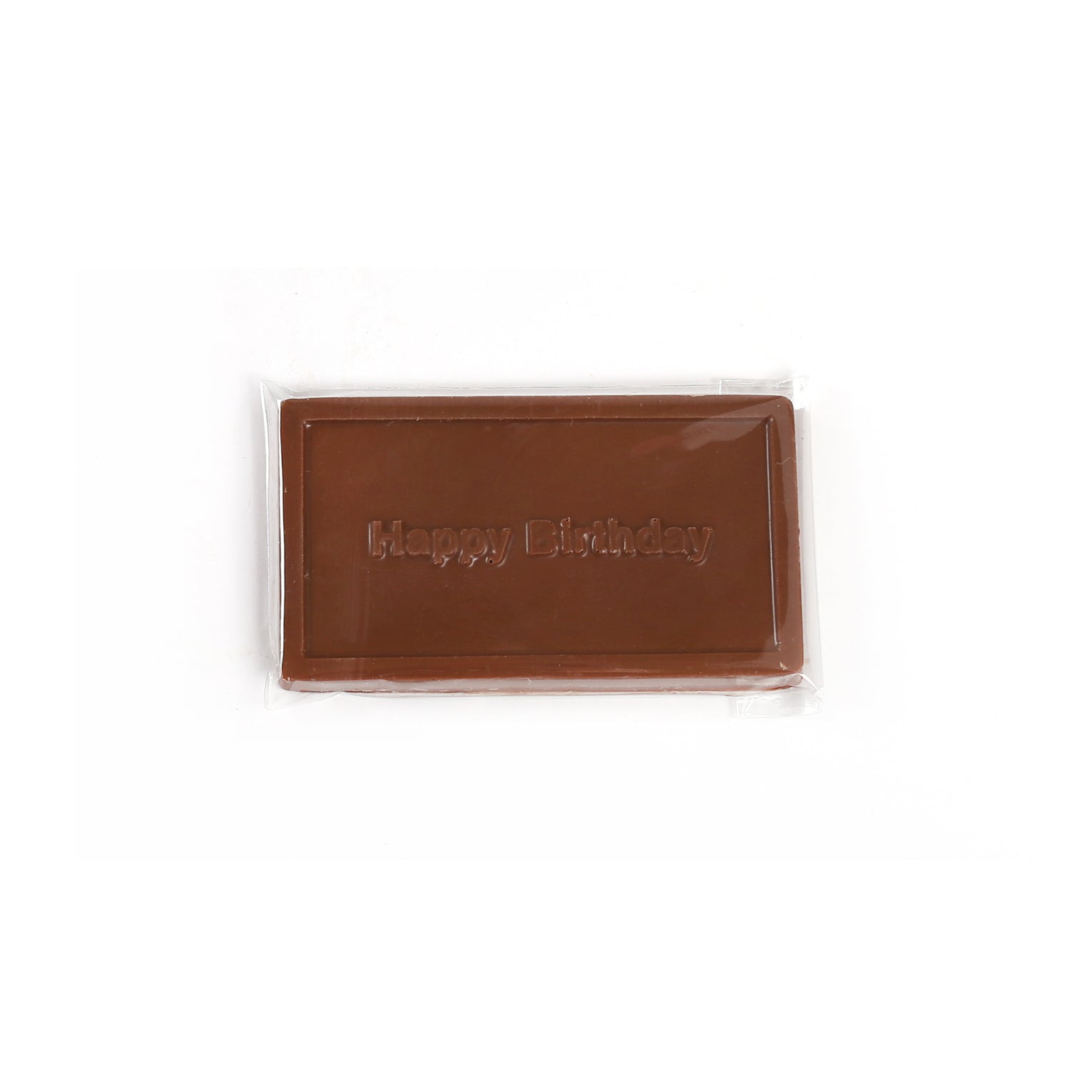 Product photo of milk chocolate Happy Birthday bar