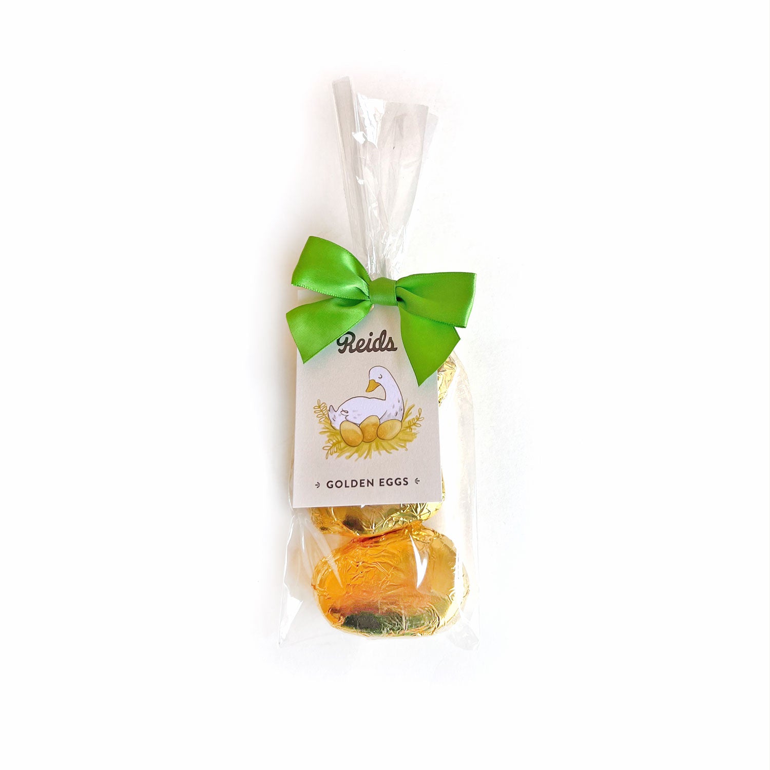 The goose that laid the golden milk chocolate caramel filled eggs! 135 g of golden goodness.