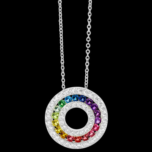 rainbow chanel necklace