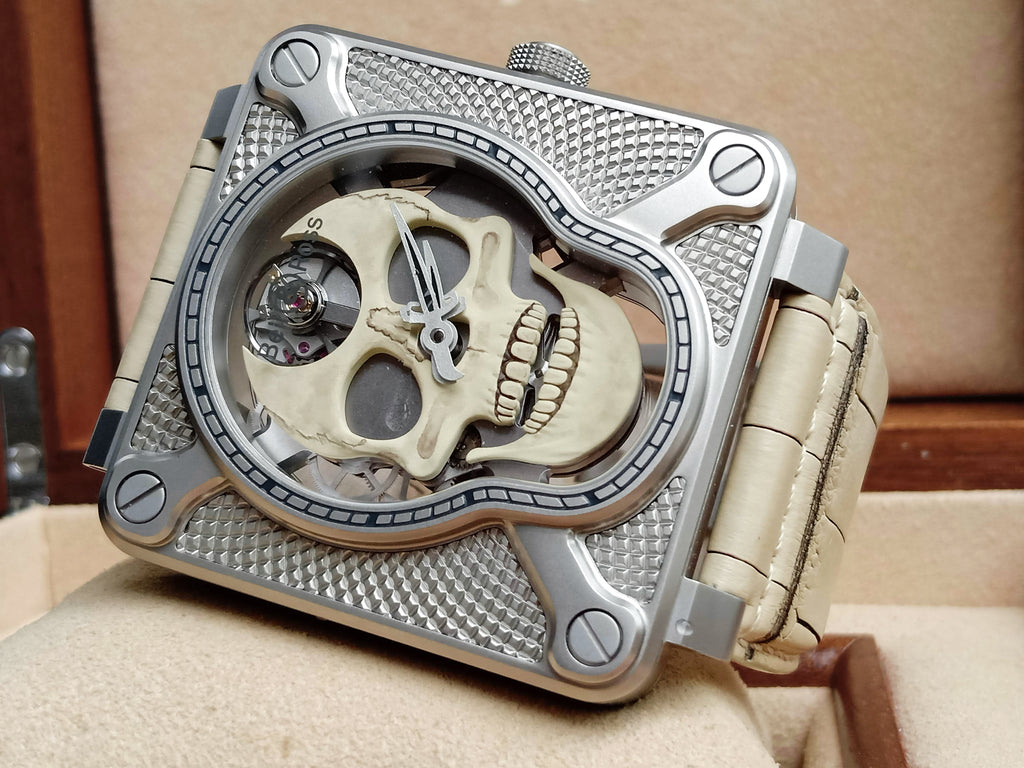 Bell & Ross BR 01 Laughing Skull  White_01